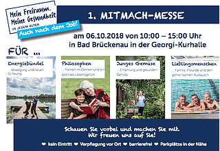 Flyer für die 1. MITMACH-MESSE in Bad Brückenau