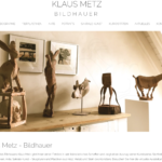 Neue Webseite für Künstler Klaus Metz