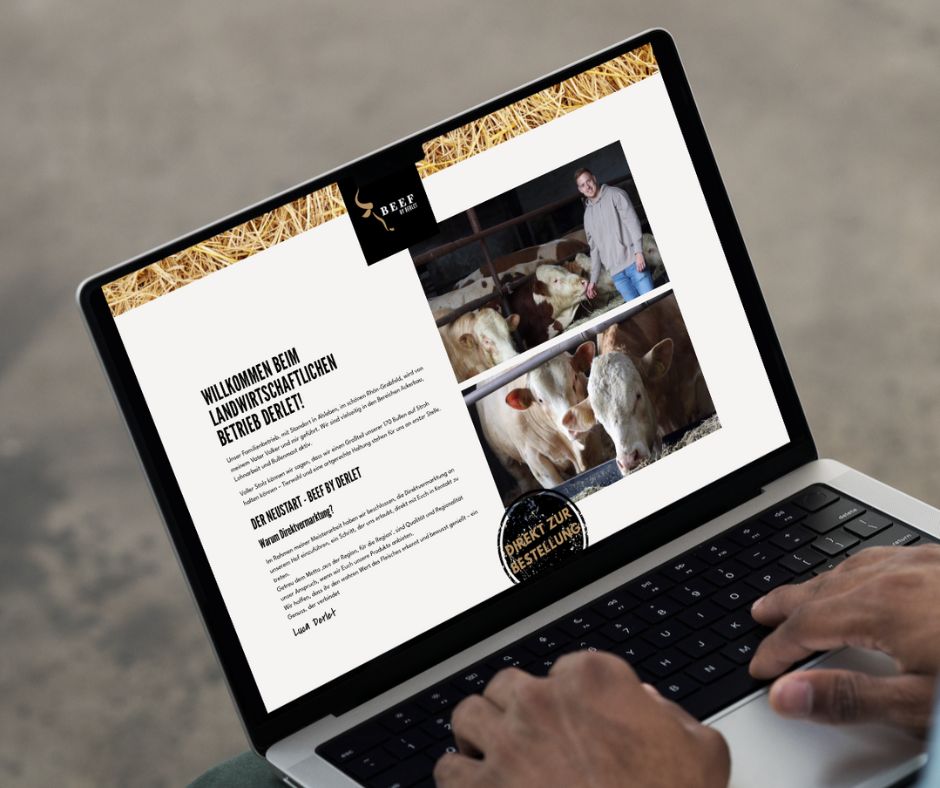 „Beef by Derlet“ – Startschuss mit Website und Logo!