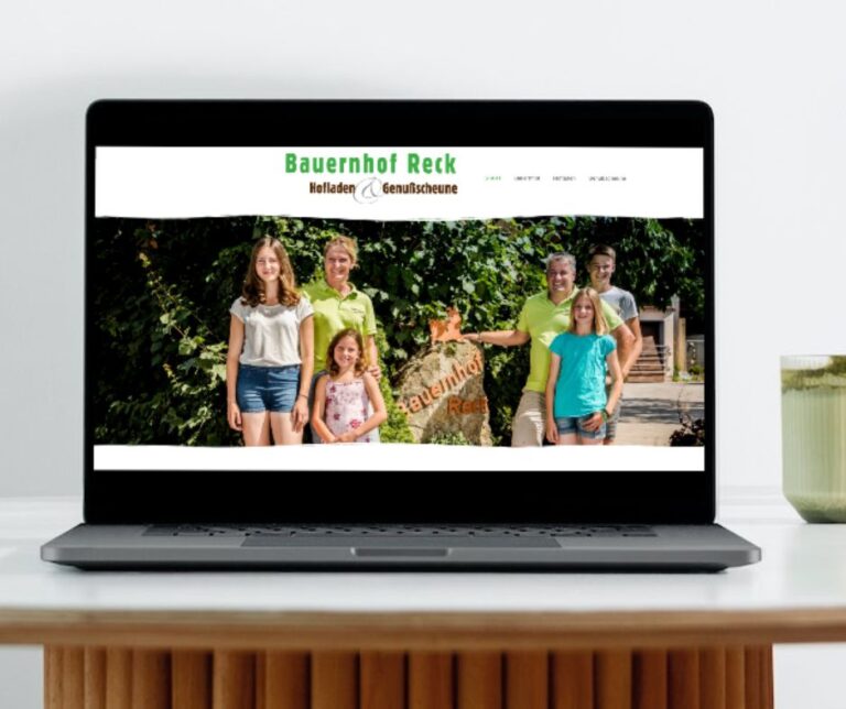 Neue Website für den Bauernhof Reck – hier bleibt Tradition erhalten!